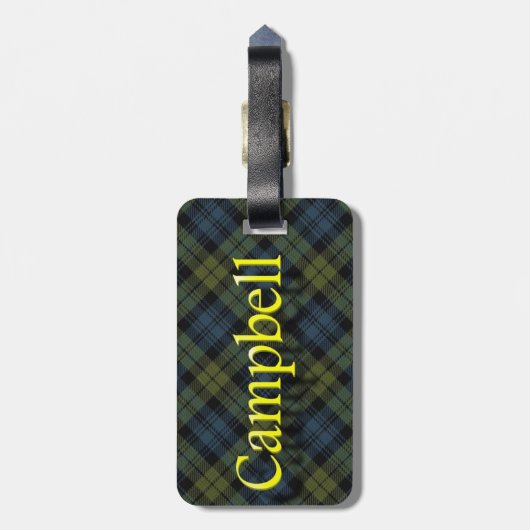 Scottish Clan Campbell Bagagelabel (Achterkant verticaal)