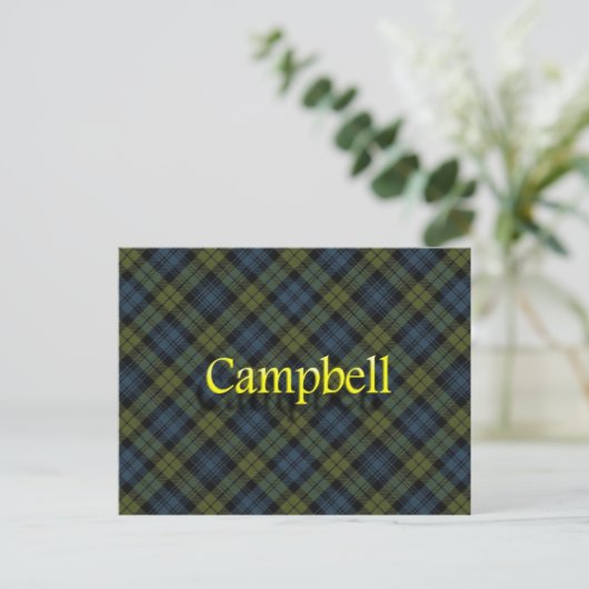 Scottish Clan Campbell Briefkaart (Staand voorkant)