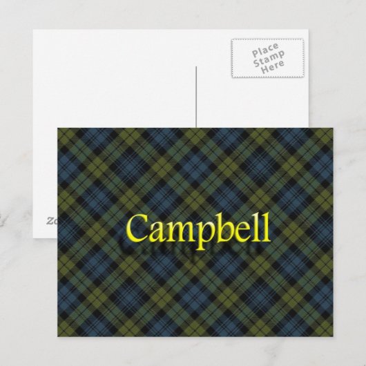 Scottish Clan Campbell Briefkaart (Voorkant / Achterkant)