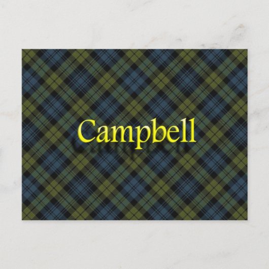 Scottish Clan Campbell Briefkaart (Voorkant)