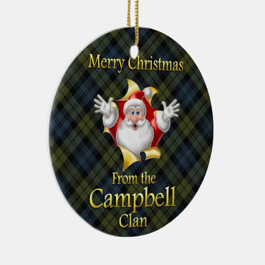 Scottish Clan Campbell Kerstornament Keramisch Ornament (Rechts)