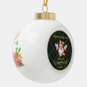Scottish Clan Campbell Kerstornament Keramische Bal Ornament (Links)