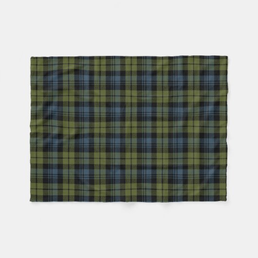 Scottish Clan Campbell Tartan Pset Fleece Deken (Voorkant (Horizontaal))