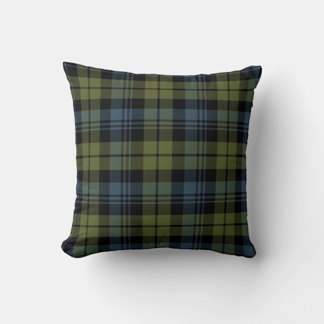 Scottish Clan Campbell Tartan Pset Kussen (Voorkant)