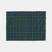 Scottish Clan Campbell van Loudoun Tartan Fleece Deken (Voorkant (Horizontaal))