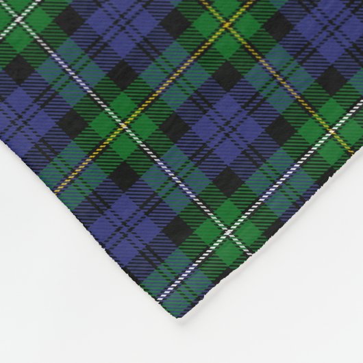 Scottish Clan Campbell van Loudoun Tartan Fleece Deken (Hoek)