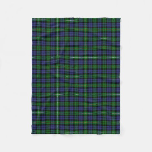 Scottish Clan Campbell van Loudoun Tartan Fleece Deken (Voorkant)