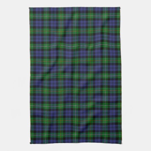 Scottish Clan Campbell van Loudoun Tartan Theedoek (Verticaal)