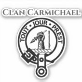 Scottish Clan Carmichael Crest Badge Sticker (Voorkant)