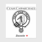 Scottish Clan Carmichael Crest Badge Sticker (Vel)