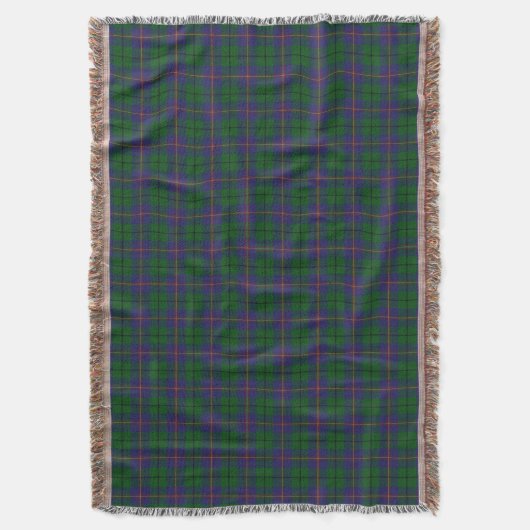 Scottish Clan Carmichael Tartan Deken (Voorkant Verticaal)
