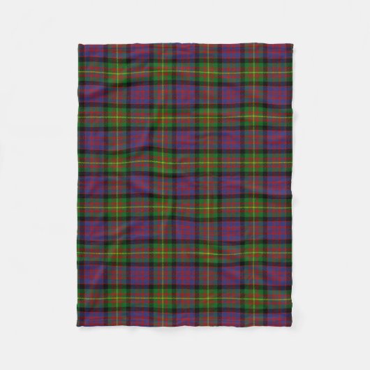 Scottish Clan Carnegie Tartan Pset Fleece Deken (Voorkant)