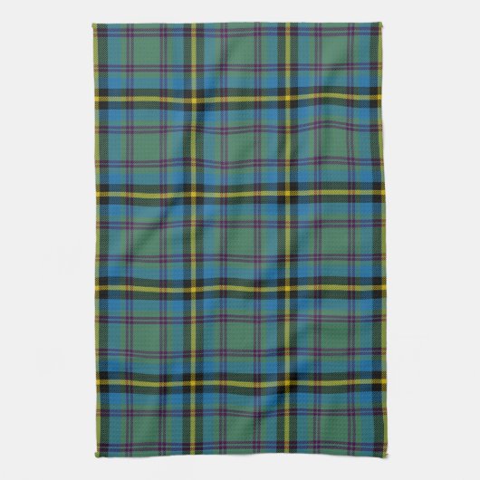 Scottish Clan Carrick Hunting Tartan Pset Theedoek (Verticaal)