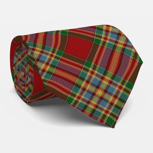 Scottish Clan Chattan Tartan Stropdas (Opgerold)
