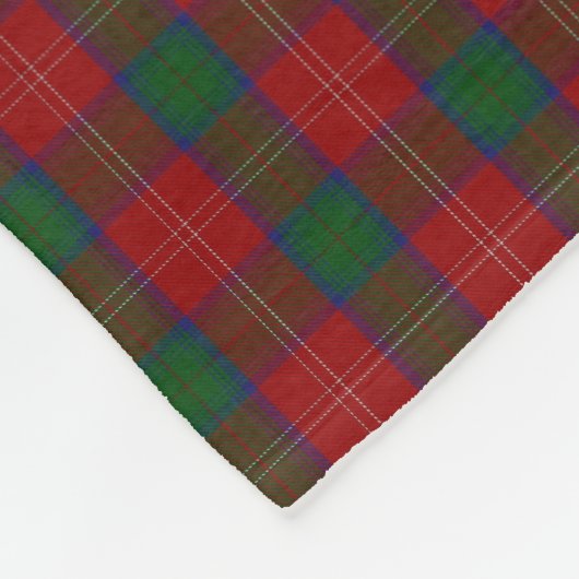 Scottish Clan Chisholm Classic Tartan Fleece Deken (Hoek)