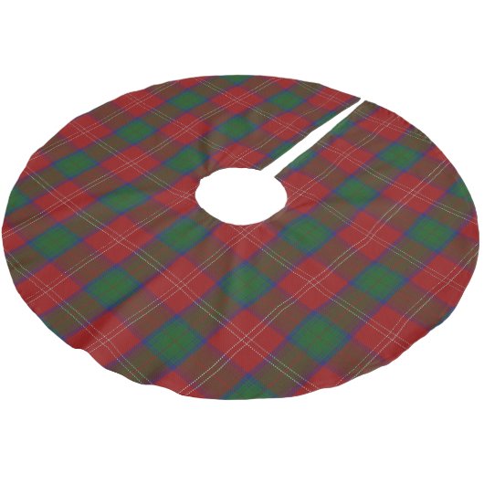 Scottish Clan Chisholm Tartan Kerstboom Rok (Gekanteld)