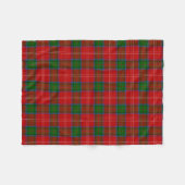 Scottish Clan Chisholm Tartan Pset Fleece Deken (Voorkant (Horizontaal))