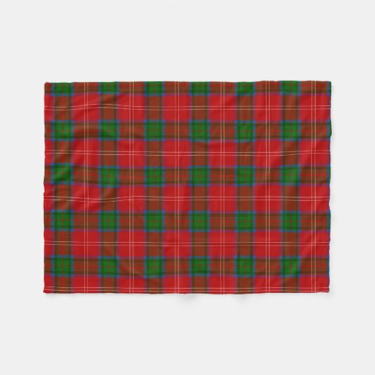 Scottish Clan Chisholm Tartan Pset Fleece Deken (Voorkant (Horizontaal))