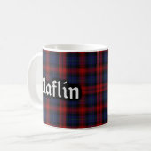 Scottish Clan Claflin MacLachlan Tartan Koffiemok (Voorkant links)