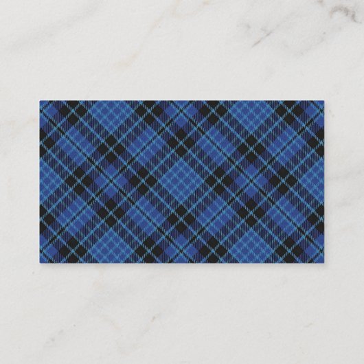 Scottish Clan Clark en Clergy Tartan Pset Visitekaartje (Achterkant)
