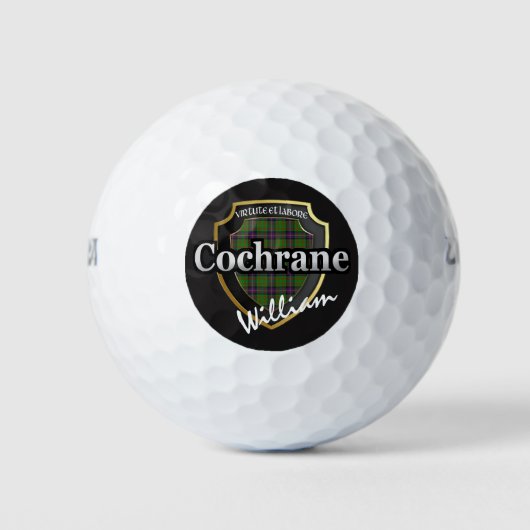 Scottish Clan Cochrane Personalize Jouw naam Golfballen (Voorkant)