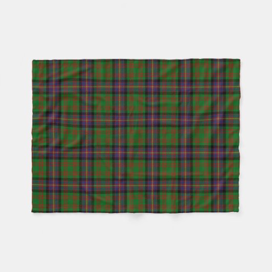 Scottish Clan Cochrane Tartan Pset Fleece Deken (Voorkant (Horizontaal))