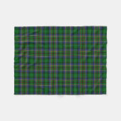 Scottish Clan Cockburn Tartan Pset Fleece Deken (Voorkant (Horizontaal))