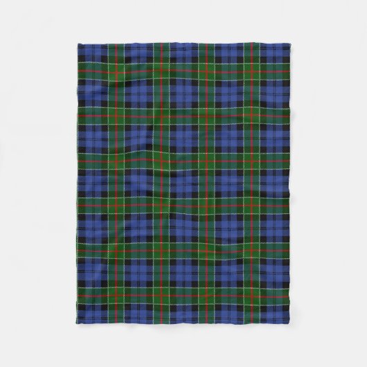 Scottish Clan Colquhoun Tartan Pset Fleece Deken (Voorkant)