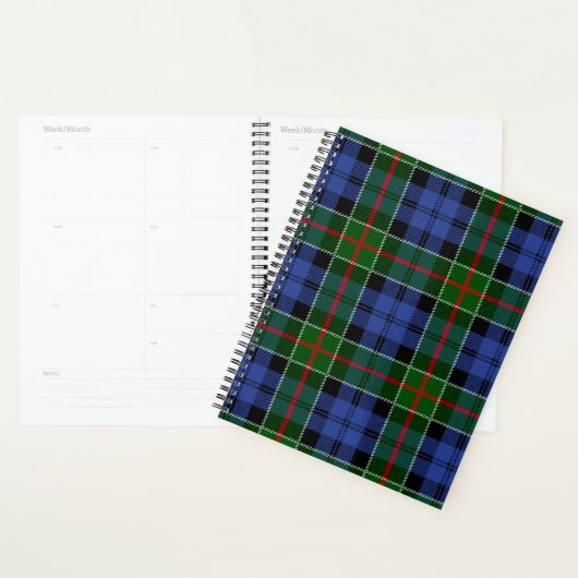 Scottish Clan Colquhoun Tartan Pset Planner (Display)