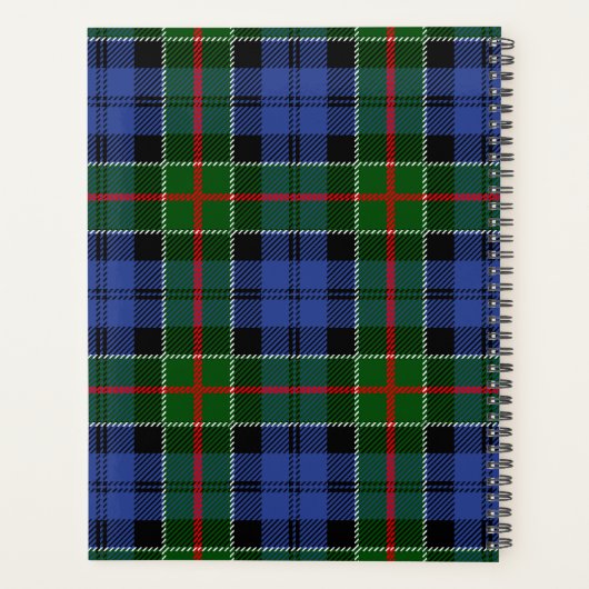 Scottish Clan Colquhoun Tartan Pset Planner (Achterkant)