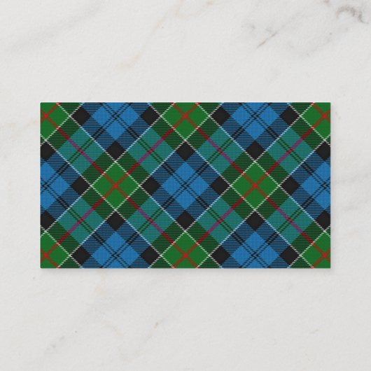 Scottish Clan Colquhoun Tartan Pset Visitekaartje (Achterkant)