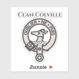 Scottish Clan Colville Crest Badge Sticker