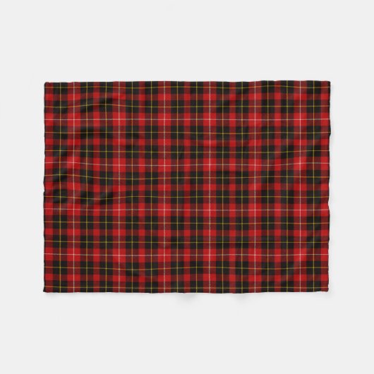 Scottish Clan Connel Tartan Pset Fleece Deken (Voorkant (Horizontaal))