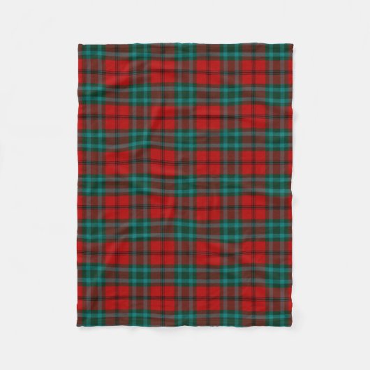 Scottish Clan Cook Tartan Pset Fleece Deken (Voorkant)