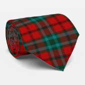 Scottish Clan Cook Tartan Pset Stropdas (Opgerold)