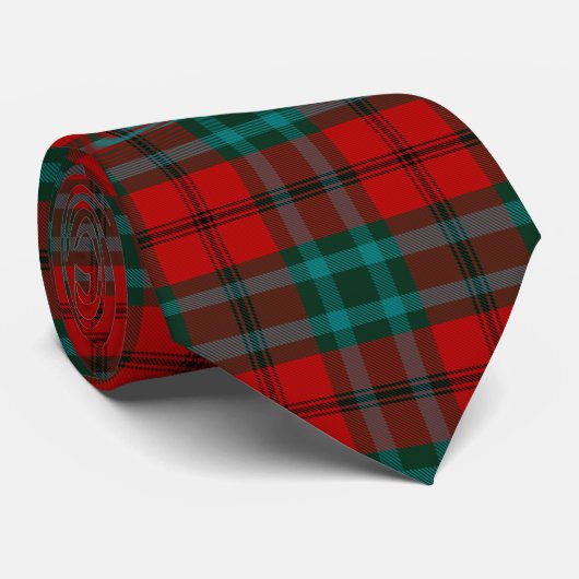 Scottish Clan Cook Tartan Pset Stropdas (Opgerold)