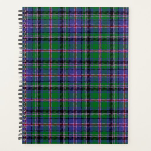 Scottish Clan Cooper Tartan Pset Planner (Voorkant)