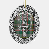 Scottish Clan Craig Tartan en Crest Keramisch Ornament (Rechts)