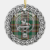 Scottish Clan Craig Tartan en Crest Keramisch Ornament (Voorkant)