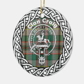 Scottish Clan Craig Tartan en Crest Keramisch Ornament (Links)