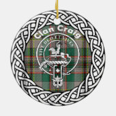 Scottish Clan Craig Tartan en Crest Keramisch Ornament (Achterkant)