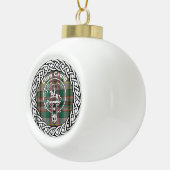 Scottish Clan Craig Tartan en Crest Keramische Bal Ornament (Rechts)