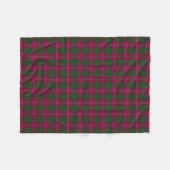 Scottish Clan Crawford Classic Tartan Fleece Deken (Voorkant (Horizontaal))