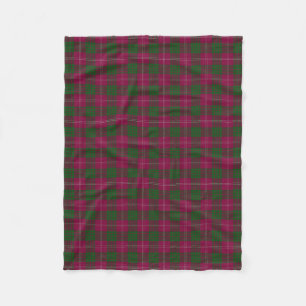 Scottish Clan Crawford Classic Tartan Fleece Deken