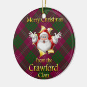 Scottish Clan Crawford kerstornament Keramisch Ornament (Links)