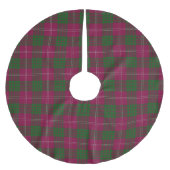 Scottish Clan Crawford Tartan Kerstboom Rok (Voorkant)