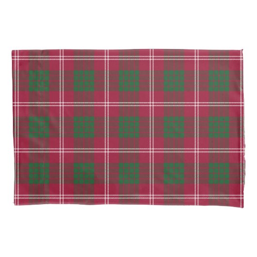 Scottish Clan Crawford Tartan Kussensloop (Voorkant)