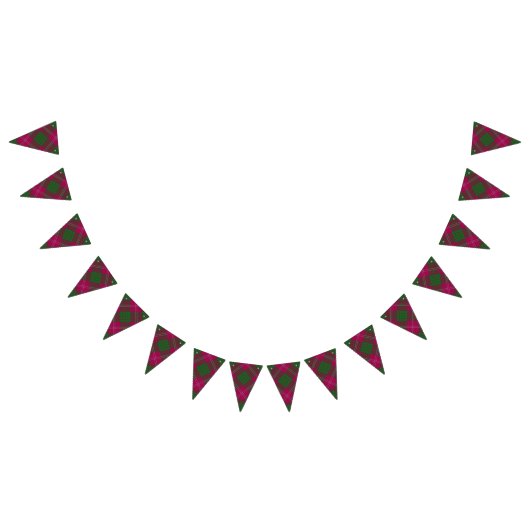 Scottish Clan Crawford Tartan Vlaggetjes (Alle)