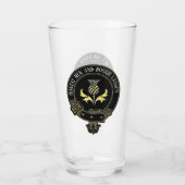 Scottish Clan Crest en Toast Glas (Achterkant)