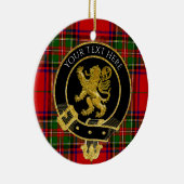 Scottish Clan Crest Lion Tartan Keramisch Ornament (Rechts)